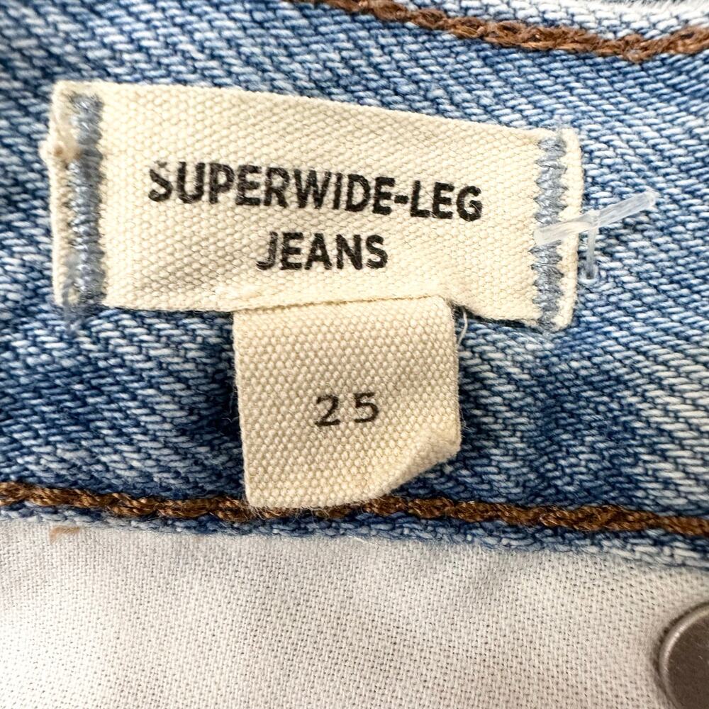 Madewell Superwide-Leg Jeans in Ahern Wash: Airy Denim Edition Low Slung | SZ 25 - Picture 11 of 13